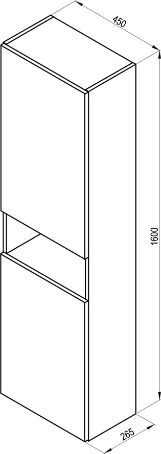 Mobilier tip coloană SB 45 Natural