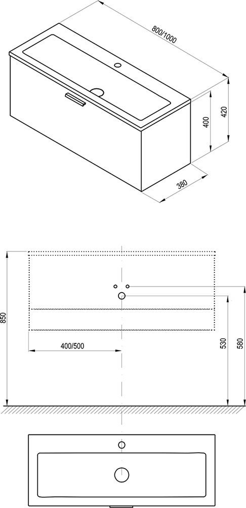 Mobilier chiuvetă SD Clear II