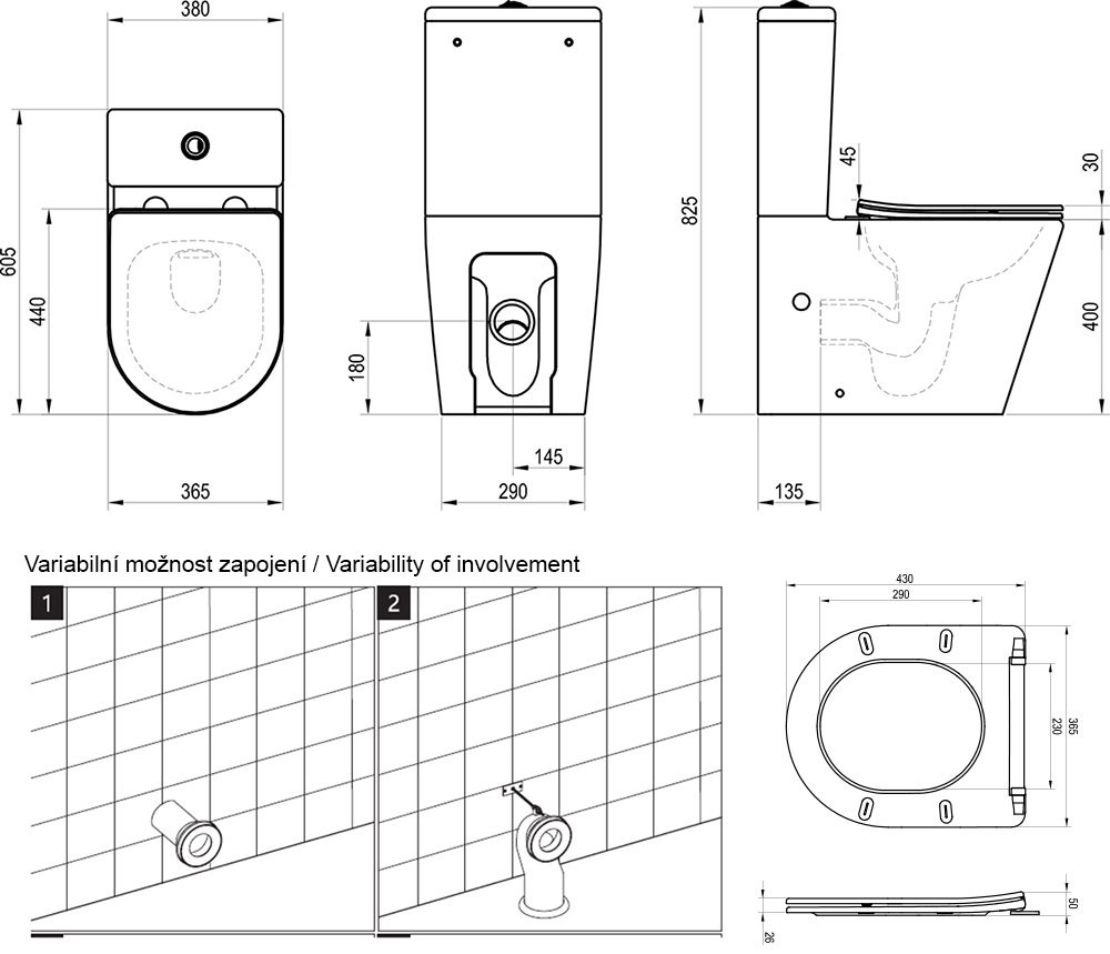 Setul WC Combi Elegant RimOff